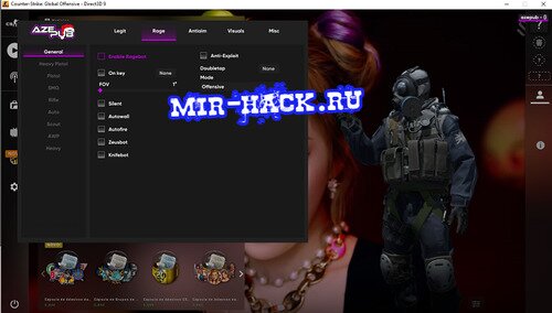 Чит Aze.pub для CS:GO crack free